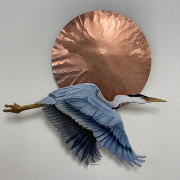 Bovano – Blue Heron in flight