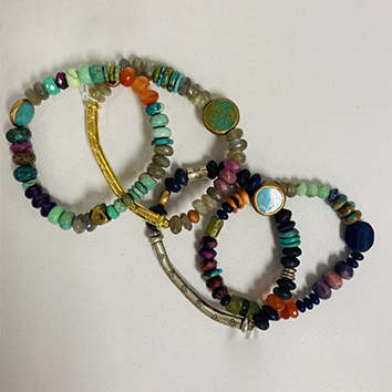Riverstone Jewelry – bracelets of rare exotic beads & mediums