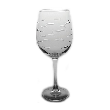 Rolf Glass Fish Wine Glasses
