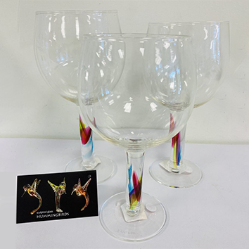 Three Crow Glass Handblown Glasses